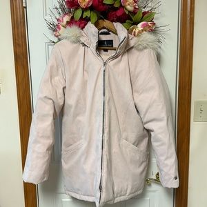 Women's London Fog pale pink coat Sz L